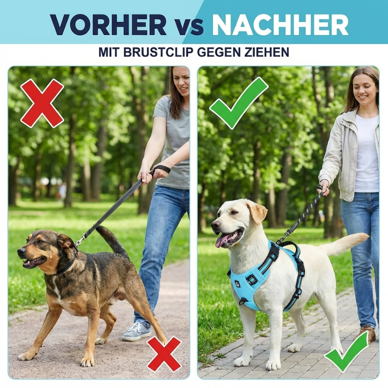 PfotenSanft Pro - Entlastungs- & Anti-Zieh-Geschirr